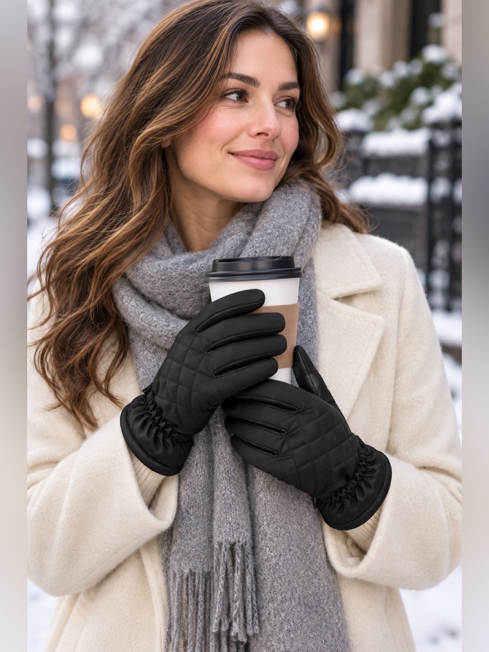 Isotoner SleekHeat Insulated Touchscreen Gloves Black S/M L/XL NWT